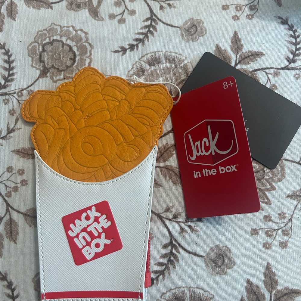 Loungefly Red and White ‘Jack In The Box’ French Fry Card Holdet💥